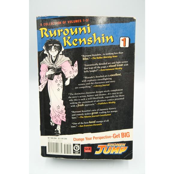 Rurouni Kenshin (3‑in‑1 Edition) Vol 1 Manga Set – Nobuhiro Watsuki - Picture 2 of 6